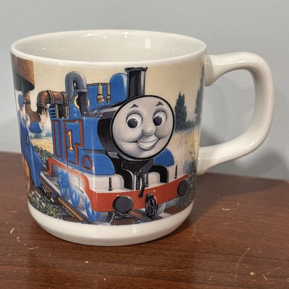 Thomas Tank Engine Wedgwood Coffee Mug Britt Allcroft Train Conductor Childs